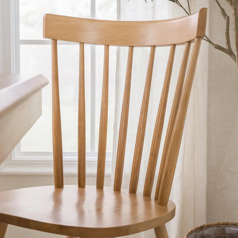 High Back Spindle Dining Chairs - Set of 2
