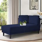 Divano angolare moderno in lino con penisola e cuscini rimovibili, divano letto, divano relax, chaise longue imbottita