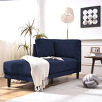 Divano angolare moderno in lino con penisola e cuscini rimovibili, divano letto, divano relax, chaise longue imbottita