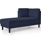 Divano angolare moderno in lino con penisola e cuscini rimovibili, divano letto, divano relax, chaise longue imbottita