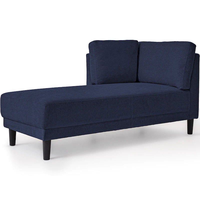 Divano angolare moderno in lino con penisola e cuscini rimovibili, divano letto, divano relax, chaise longue imbottita
