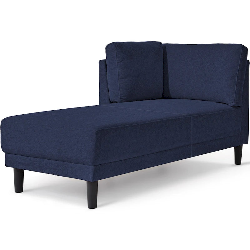 Divano angolare moderno in lino con penisola e cuscini rimovibili, divano letto, divano relax, chaise longue imbottita