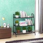 3-Tier Black Metal Plant Stand Shelf Flower Pot Display Rack