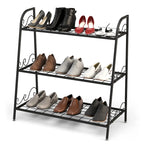 3-Tier Black Metal Plant Stand Shelf Flower Pot Display Rack
