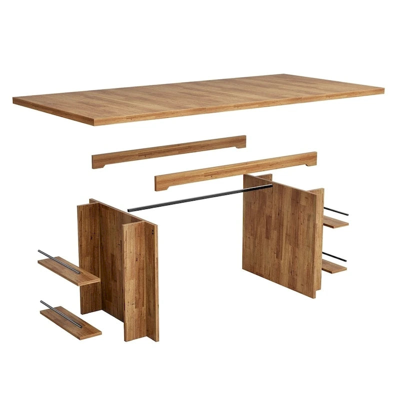 63 Inches Office Executive Desk with Storage