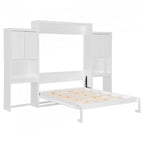 Versatile Queen Size Murphy Bed with Integrated Storage and Functionality