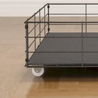 Platform Bed with LED and Storage Drawers