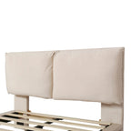 Letto flottante in velluto con luce sensore