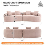 Divano 110 Foam Classic 4 posti con 4 cuscini per appartamento