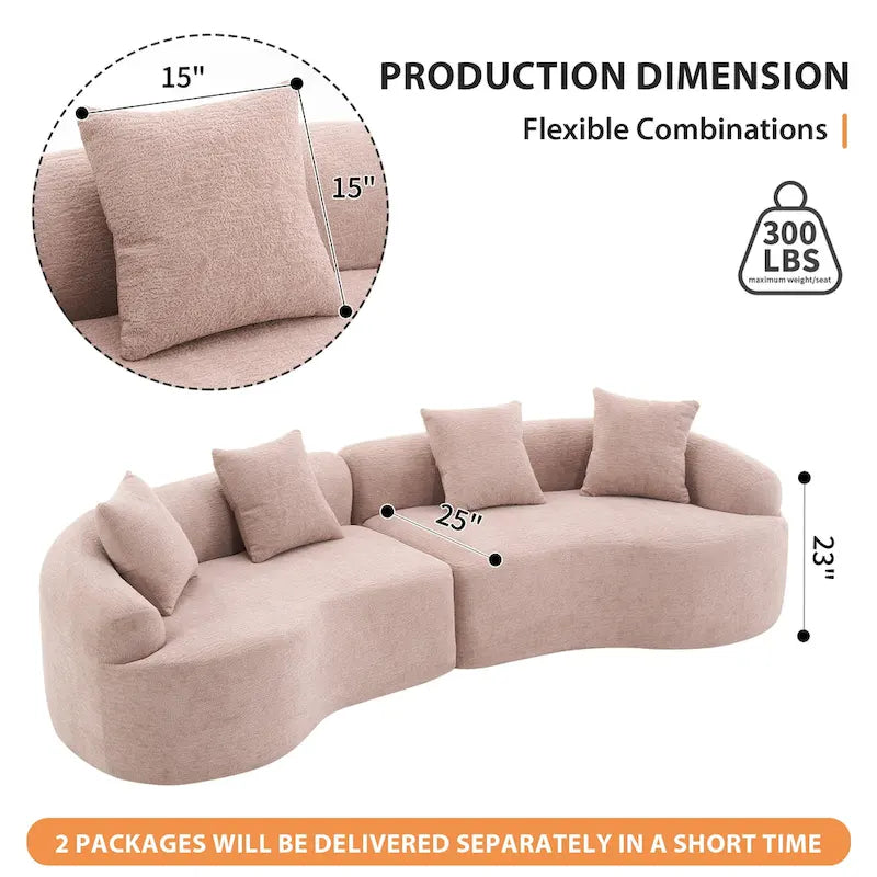 Divano 110 Foam Classic 4 posti con 4 cuscini per appartamento