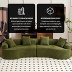 Divano 110 Foam Classic 4 posti con 4 cuscini per appartamento