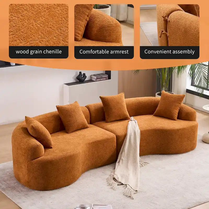Divano 110 Foam Classic 4 posti con 4 cuscini per appartamento