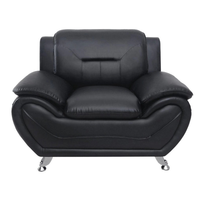  Faux Leather Upholstered Club Chair