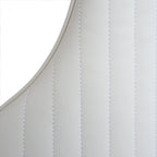 Modern Cream White Faux Leather Dining Chairs (set of 2) - N/A