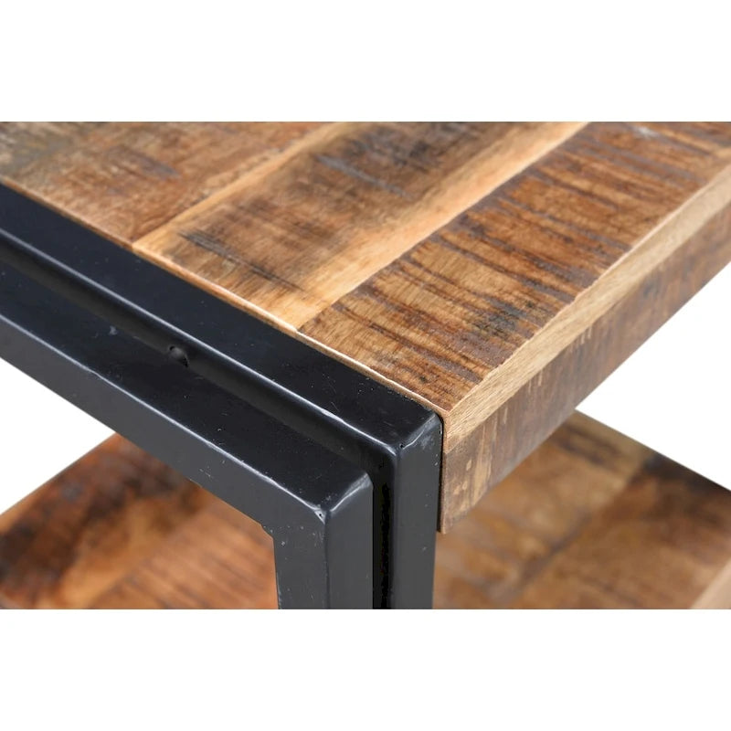 Handmade Reclaimed Wood End Table (India) - 24 x 16 x 20