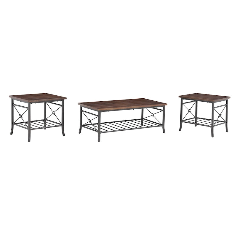 3-Pack Coffee and Side Tables Set