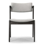 Set of 2 Retro Modern Black Wood Wing Chair