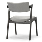 Set of 2 Retro Modern Black Wood Wing Chair