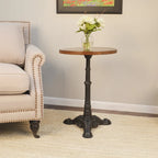  Brera Accent Table - Chestnut/Black