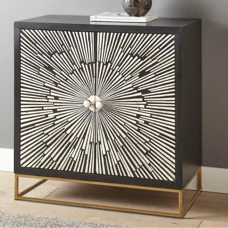  Avon 2-door Sunburst Accent Cabinet
