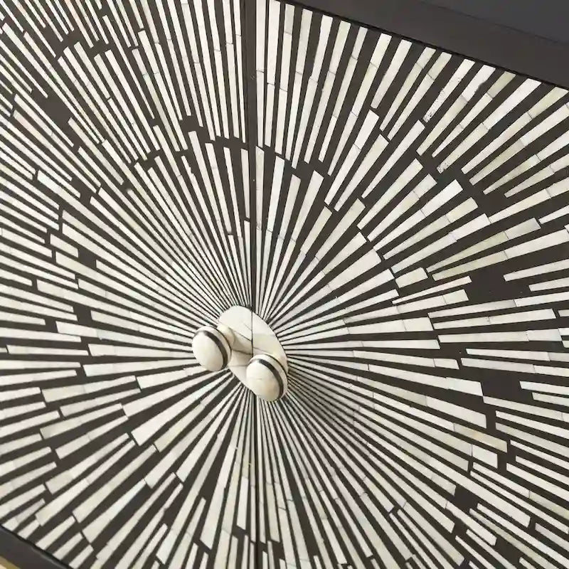 Avon 2-Door Sunburst Accent Cabinet