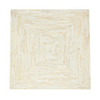 Handmade Hourglass Shaped Accent Table - Gray or Beige