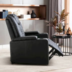 Leather Electric Power Recliner Chair with USB Ports and Cup Holders