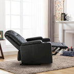 Leather Electric Power Recliner Chair with USB Ports and Cup Holders