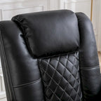 Leather Electric Power Recliner Chair with USB Ports and Cup Holders