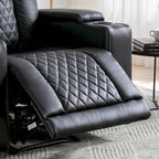 Leather Electric Power Recliner Chair with USB Ports and Cup Holders