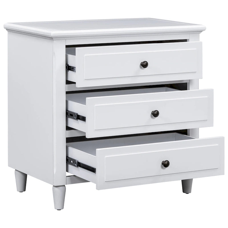 3-Drawer Wood Cabinet