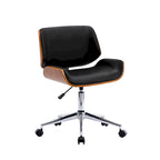 Sedia da ufficio Mid-Century in ecopelle