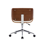 Sedia da ufficio Mid-Century in ecopelle