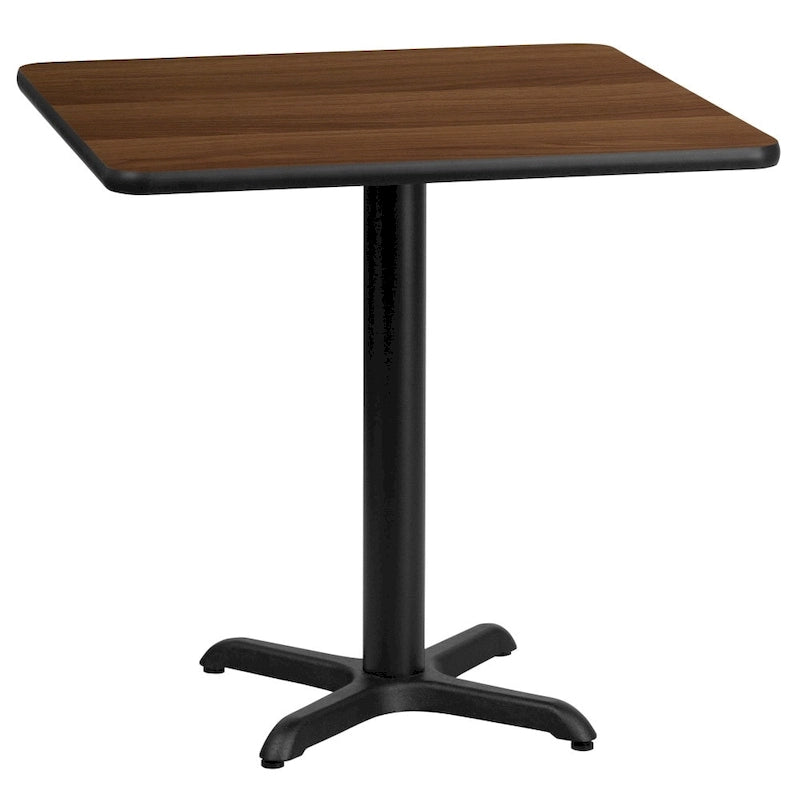 24 Square Laminate Table Top with 22 x 22 Table Height Base - 24W x 24D x 31.125H - 24W x 24D x 31.125H