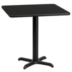 24 Square Laminate Table Top with 22 x 22 Table Height Base - 24W x 24D x 31.125H - 24W x 24D x 31.125H
