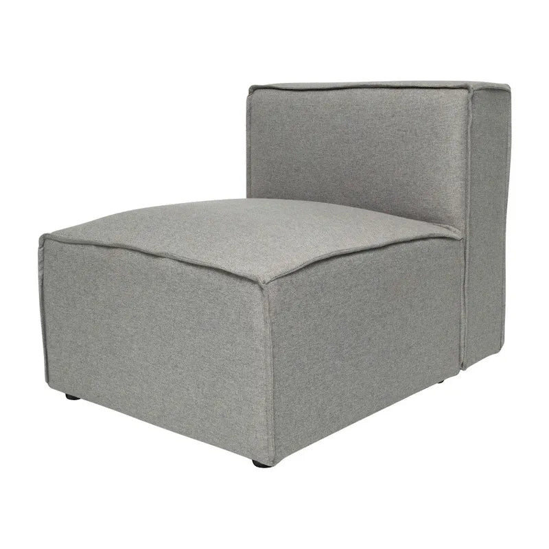 Poltrona centrale senza braccioli per divano modulare contemporaneo - 36.75P x 28.25L x 28H
