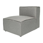 Poltrona centrale senza braccioli per divano modulare contemporaneo - 36.75P x 28.25L x 28H