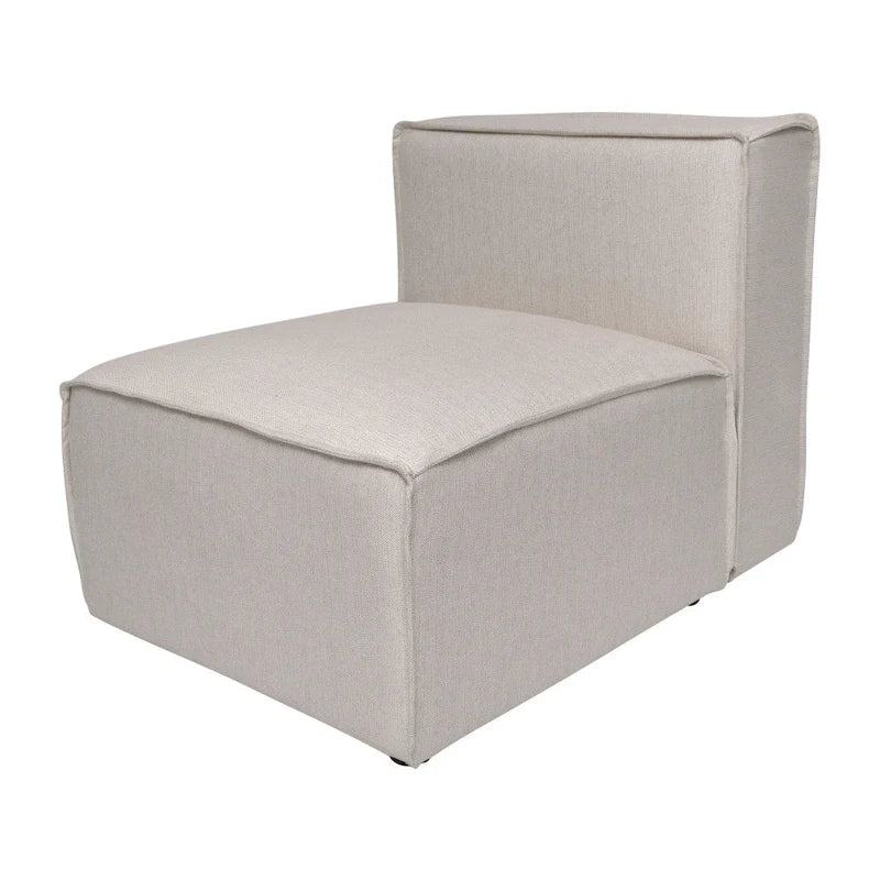 Poltrona centrale senza braccioli per divano modulare contemporaneo - 36.75P x 28.25L x 28H