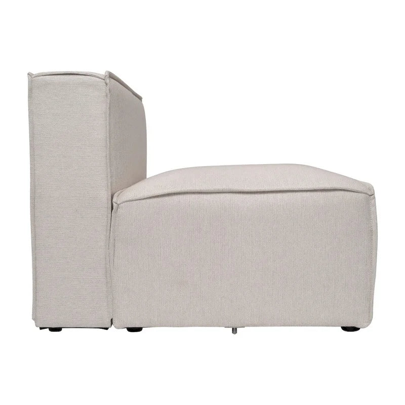 Poltrona centrale senza braccioli per divano modulare contemporaneo - 36.75P x 28.25L x 28H