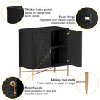 Clihome 2 Door Vintage Wood Buffet Storage Sideboard Accent Cabinet