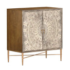 Clihome 2 Door Vintage Wood Buffet Storage Sideboard Accent Cabinet