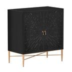 Clihome 2 Door Vintage Wood Buffet Storage Sideboard Accent Cabinet