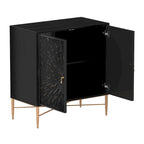 Clihome 2 Door Vintage Wood Buffet Storage Sideboard Accent Cabinet