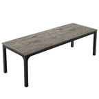 Large Rectangular Conference Table with Metal Legs Multi-Color Options