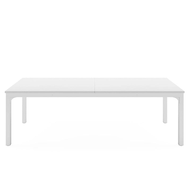 Large Rectangular Conference Table with Metal Legs Multi-Color Options