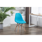  Haig Modern Dining Chairs, Fabric & Beech Wood