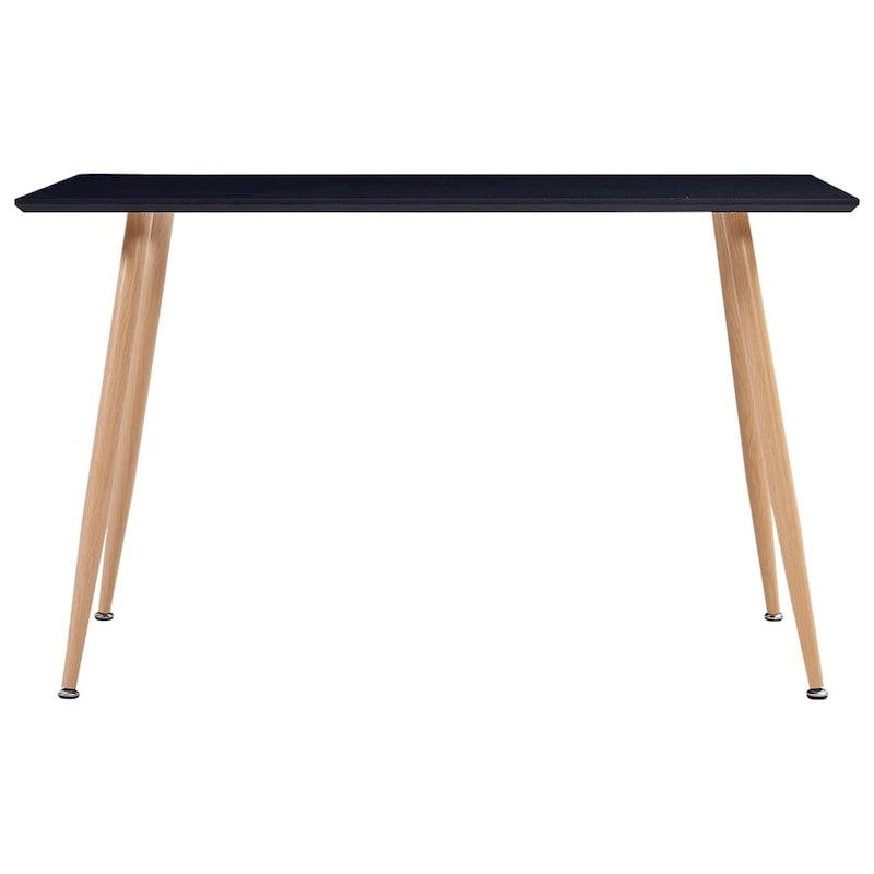 Dining Table Black and Oak 47.2x23.6x29.1 MDF