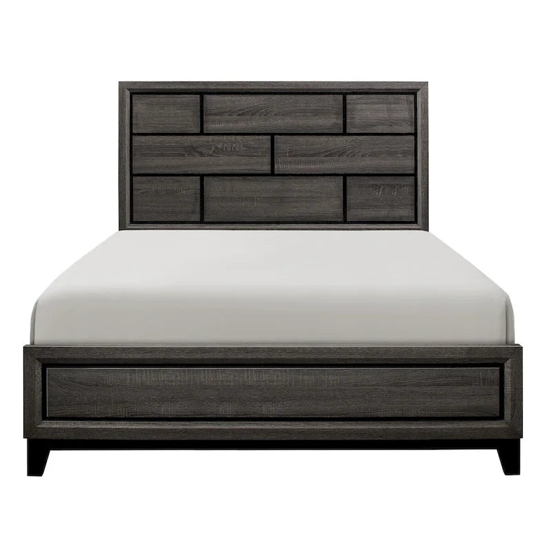 Sondra Gray Panel Bed