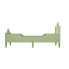 Macaron Twin Size Toddler Bed with Side Safety Rails and Headboard and Footboard