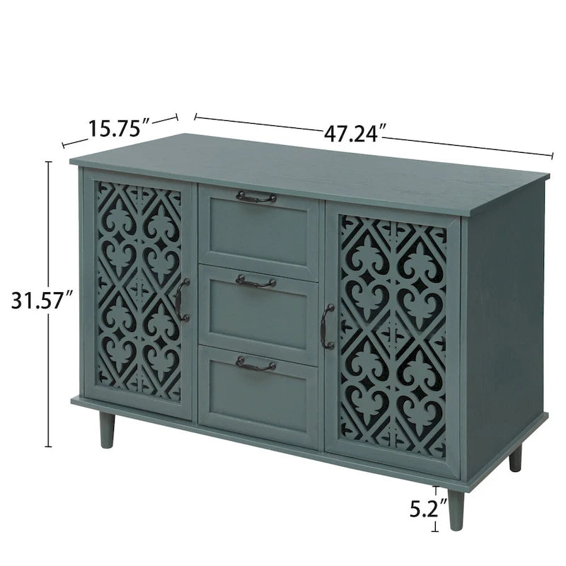 2 Door 3 Drawer Cabinet Suitable for Bedroom